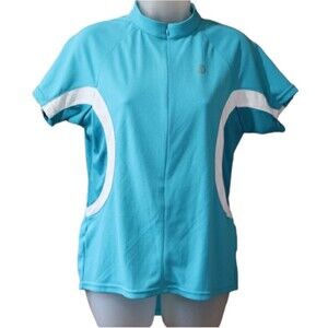 Bontrager Blue 1/2 Zip Athletic Cycling Top Medium